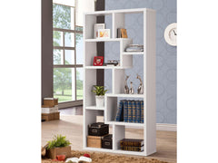 Theo White 71-inch 7-shelf Bookshelf - Ornate Home