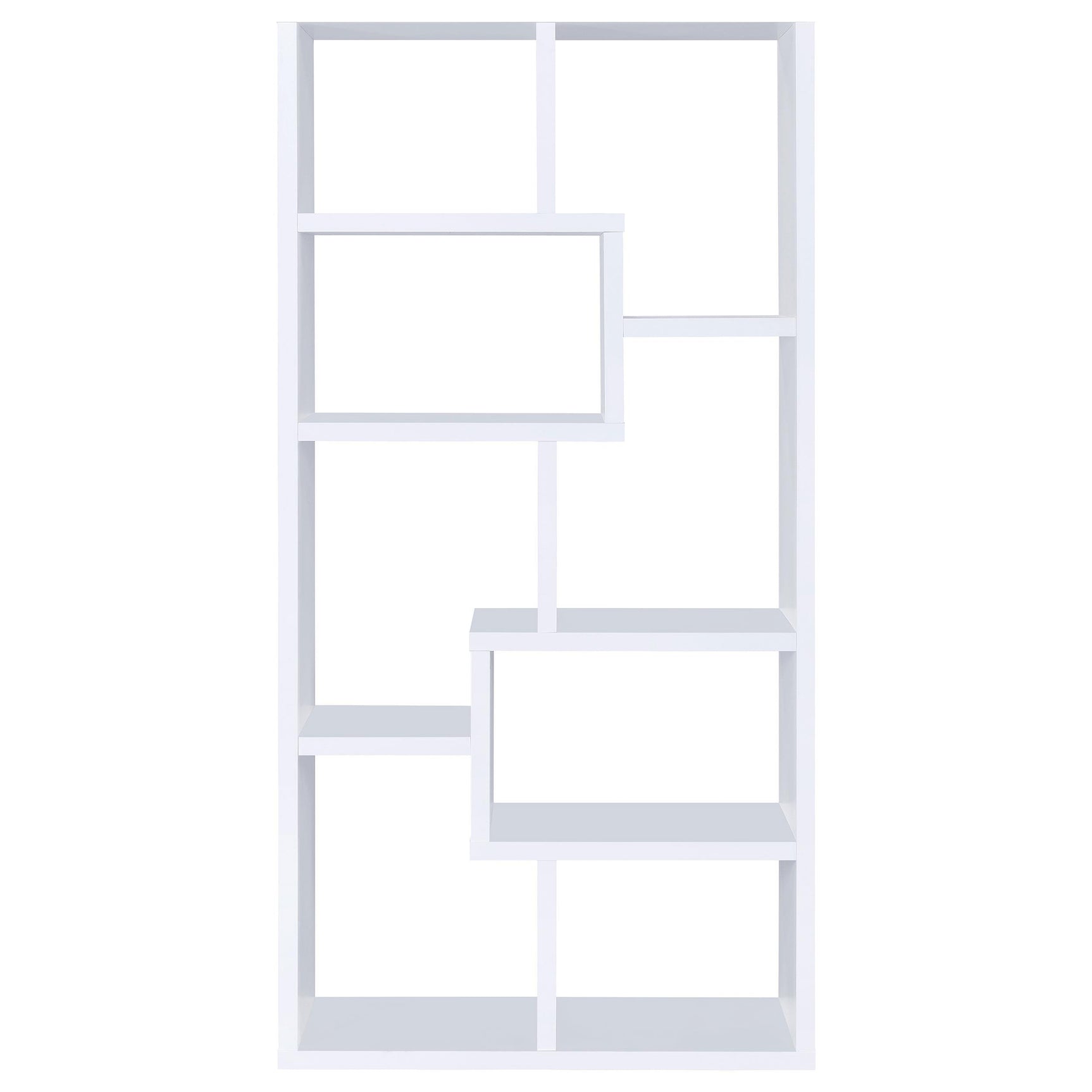 Theo White 71-inch 7-shelf Bookshelf - Ornate Home