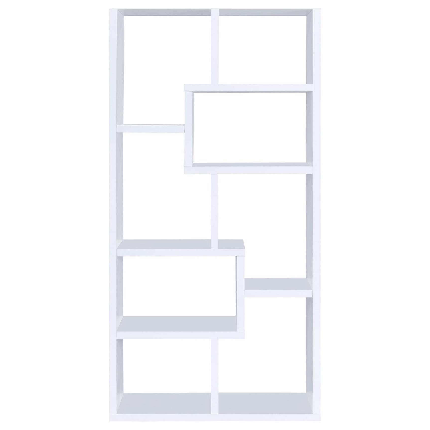 Theo White 71-inch 7-shelf Bookshelf - Ornate Home
