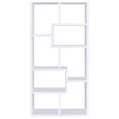 Theo White 71-inch 7-shelf Bookshelf - Ornate Home