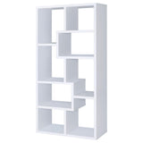 Theo White 71-inch 7-shelf Bookshelf - Ornate Home