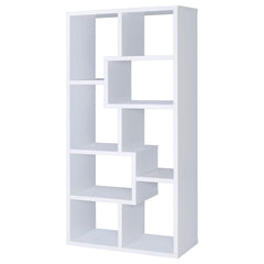 Theo White 71-inch 7-shelf Bookshelf - Ornate Home