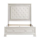 Theodora Pearl white 4-Piece Queen Bedroom Set - Ornate Home