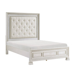 Theodora Pearl white 4-Piece Queen Bedroom Set - Ornate Home
