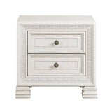 Theodora Pearl white 5-Piece Queen Bedroom Set - Ornate Home