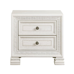 Theodora Pearl white 5-Piece Queen Bedroom Set - Ornate Home