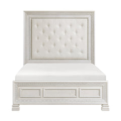 Theodora Pearl white 5-Piece Queen Bedroom Set - Ornate Home