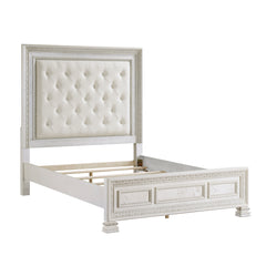 Theodora Pearl white 5-Piece Queen Bedroom Set - Ornate Home