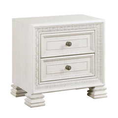Theodora Pearl white 4-Piece Queen Bedroom Set - Ornate Home