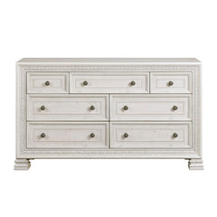 Theodora Pearl white 4-Piece Queen Bedroom Set - Ornate Home