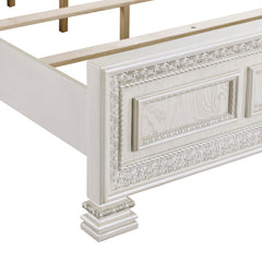 Theodora White California King Bed - Ornate Home