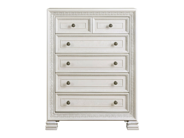 Theodora White Chest - Ornate Home