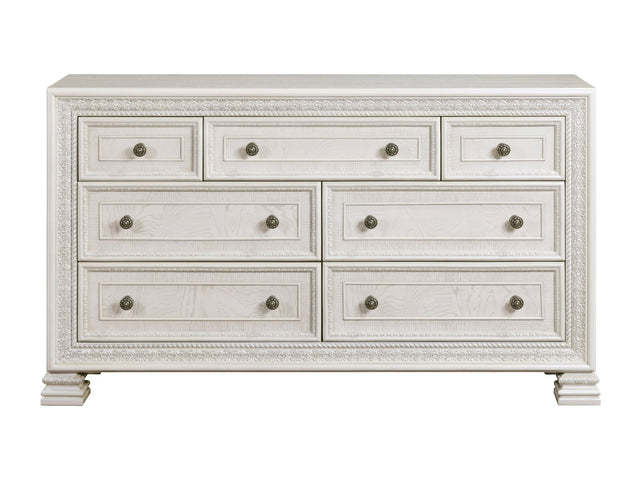 Theodora White Dresser - Ornate Home