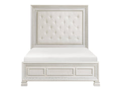 Theodora White Eastern King Bed - Ornate Home