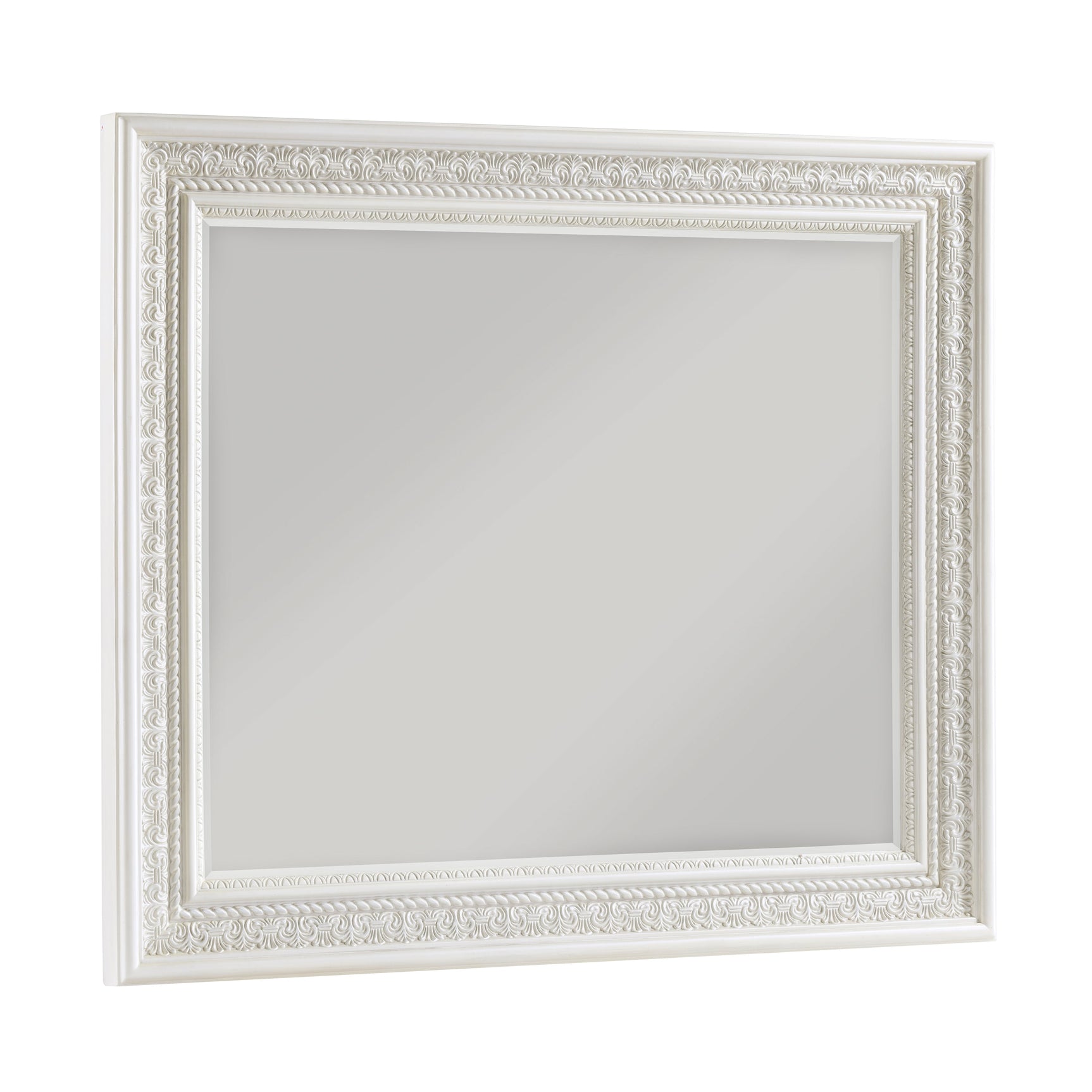 Theodora White Mirror - Ornate Home