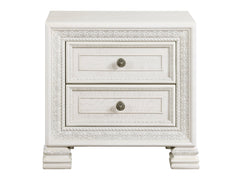 Theodora White Nightstand - Ornate Home