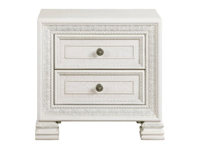 Theodora White Nightstand - Ornate Home