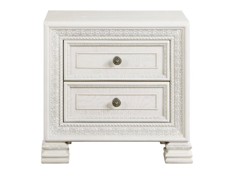 Theodora White Nightstand - Ornate Home