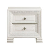Theodora White Nightstand - Ornate Home
