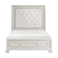 Theodora White Queen Bed - Ornate Home