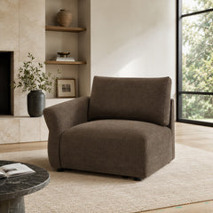 Theodore Brown Modular - Left Facing Arm Chair - Ornate Home