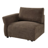 Theodore Brown Modular - Left Facing Arm Chair - Ornate Home
