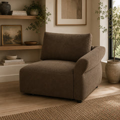 Theodore Brown Modular - Right Facing Arm Chair - Ornate Home