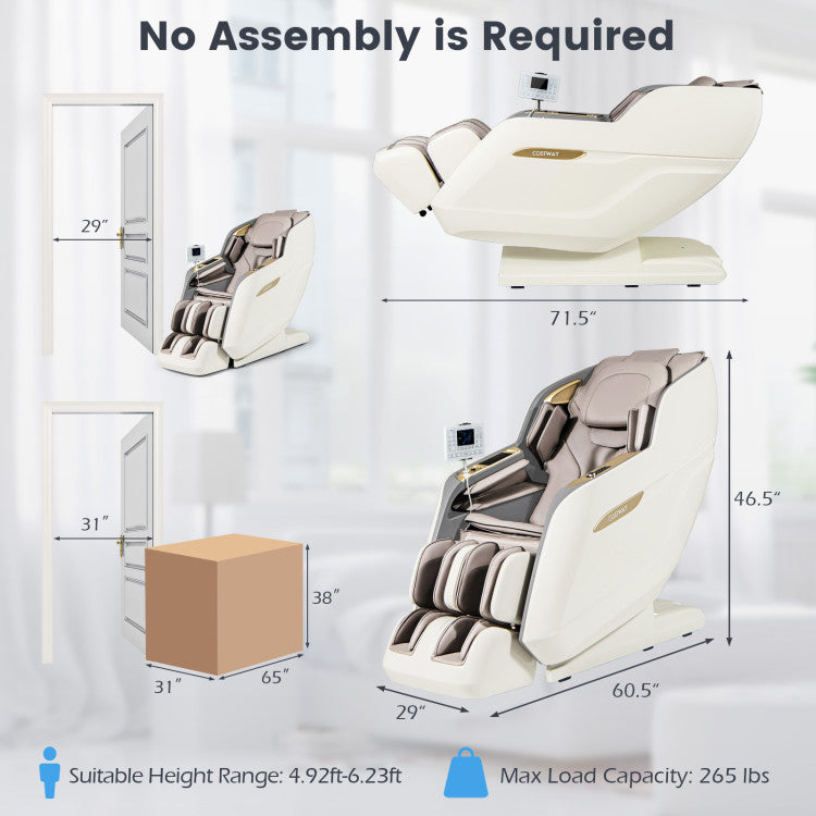 Therapy 36-New 3D Model-SL Track Massage Chair with Airbags Waist and Calves Heating Foot Rollers - Ornate Home