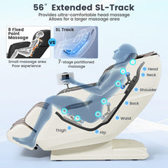 Therapy 36-New 3D Model-SL Track Massage Chair with Airbags Waist and Calves Heating Foot Rollers - Ornate Home