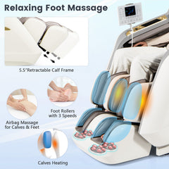 Therapy 36-New 3D Model-SL Track Massage Chair with Airbags Waist and Calves Heating Foot Rollers - Ornate Home