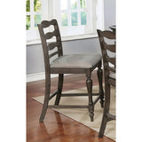 Theresa Gray/Light Gray Counter Height Chair (Set of 2) - Ornate Home