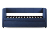 Therese Blue Daybed with Trundle - Ornate Home