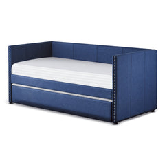Therese Blue Daybed with Trundle - Ornate Home
