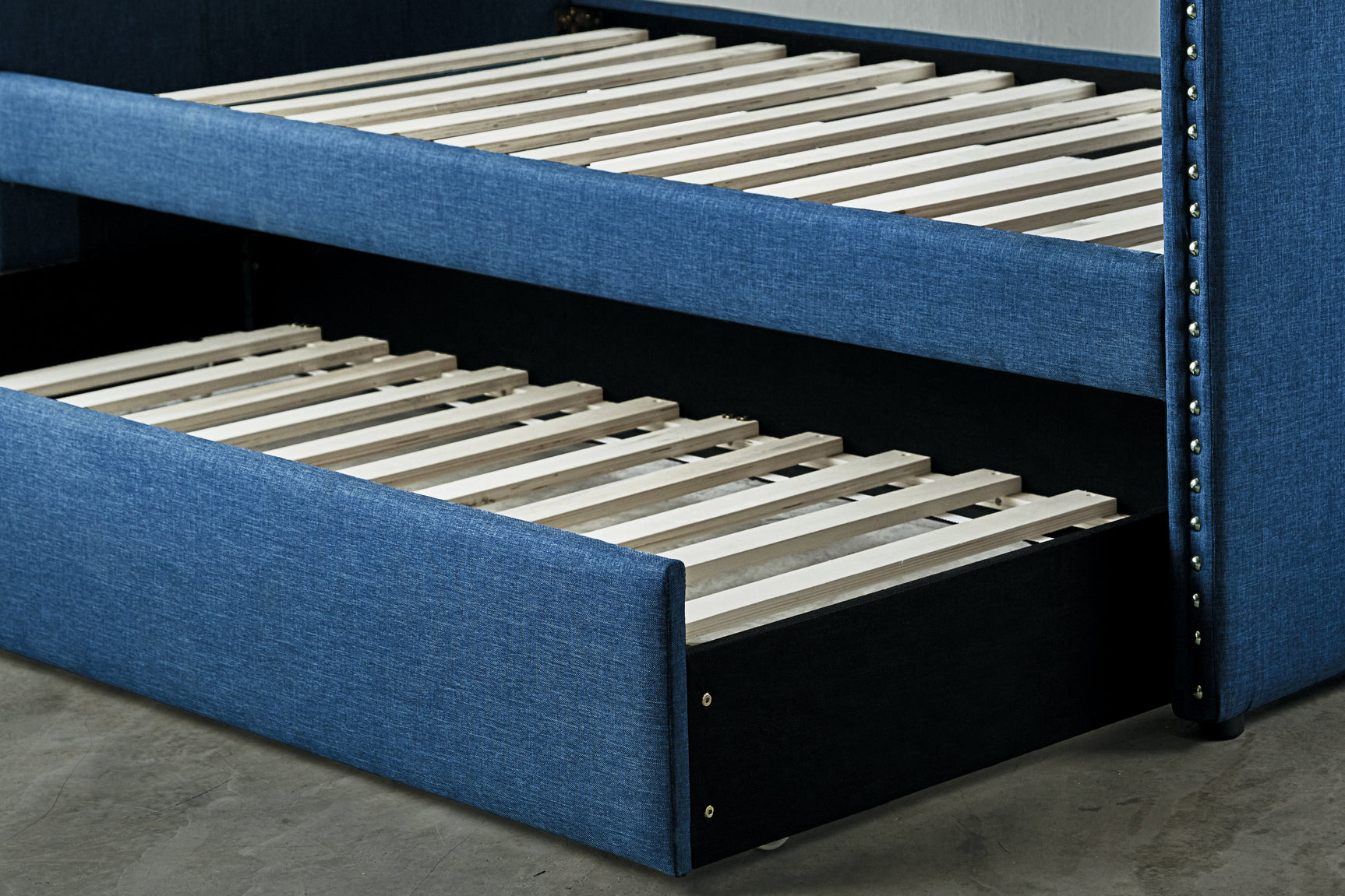 Therese Blue Daybed with Trundle - Ornate Home