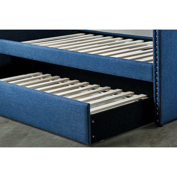 Therese Blue Daybed with Trundle - Ornate Home