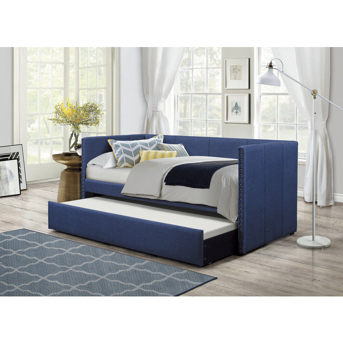 Therese Blue Daybed with Trundle - Ornate Home