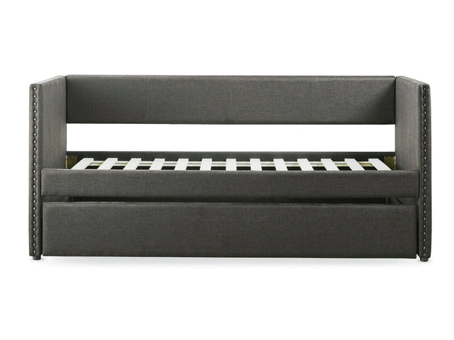 Therese Gray Daybed with Trundle - Ornate Home