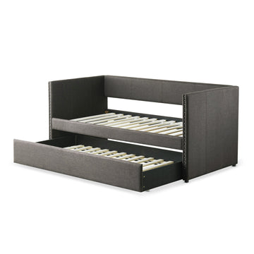 Therese Gray Daybed with Trundle - Ornate Home