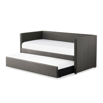 Therese Gray Daybed with Trundle - Ornate Home