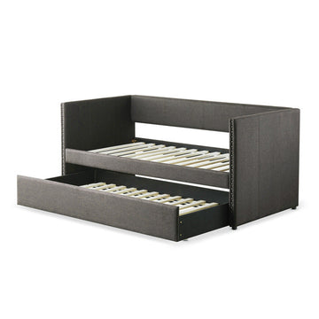 Therese Gray Daybed with Trundle - Ornate Home