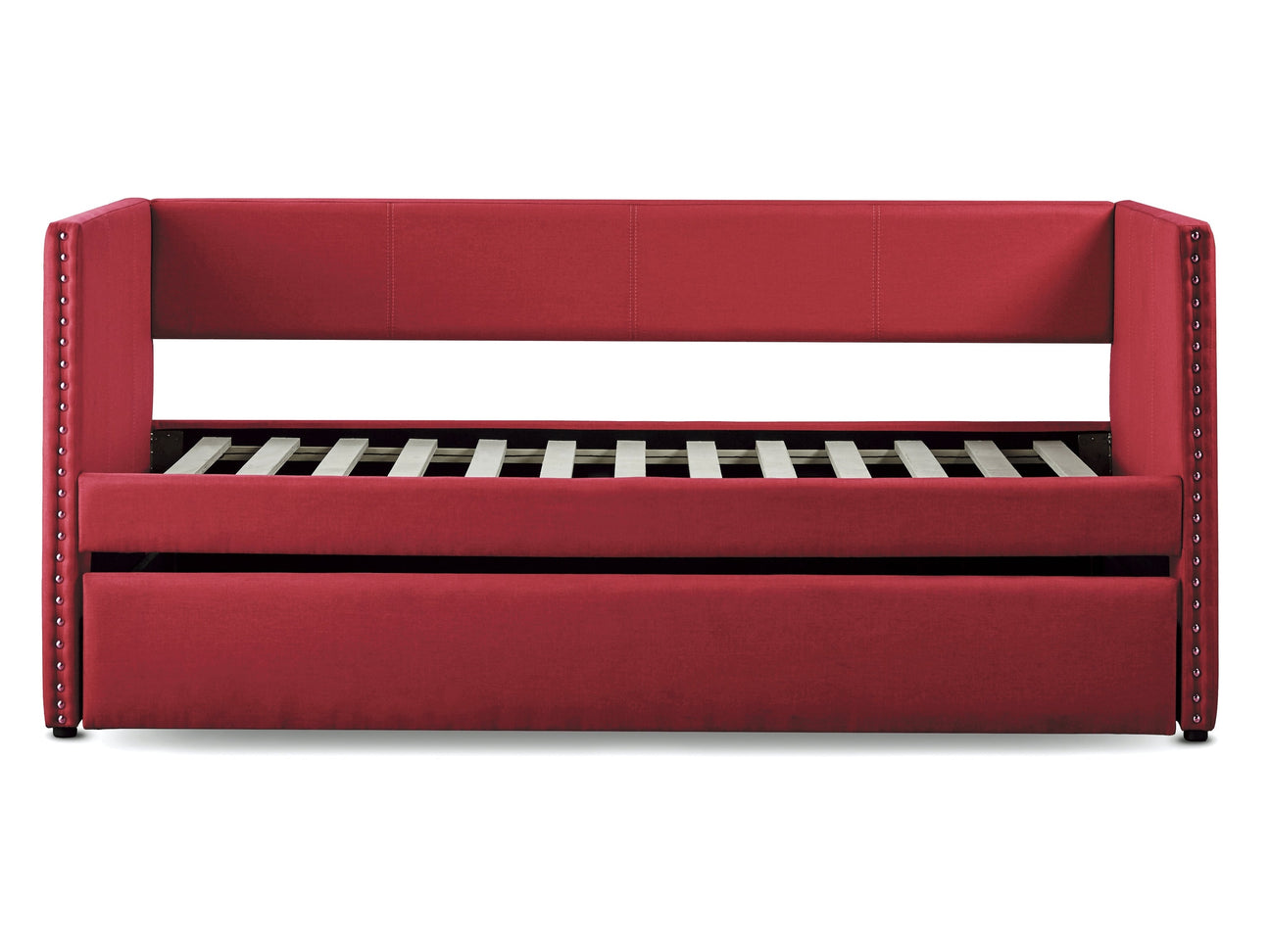 Therese Red Daybed with Trundle - Ornate Home