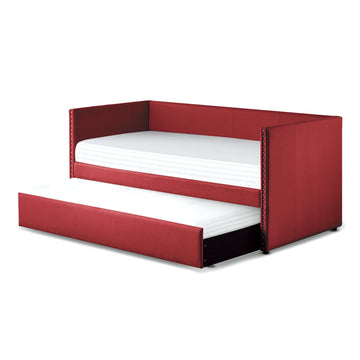 Therese Red Daybed with Trundle - Ornate Home