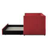 Therese Red Daybed with Trundle - Ornate Home