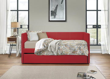 Therese Red Daybed with Trundle - Ornate Home
