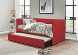 Therese Red Daybed with Trundle - Ornate Home