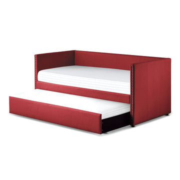 Therese Red Daybed with Trundle - Ornate Home
