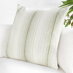 Theta Wheat Green 26"x26" Throw Pillow (Set of 2) - Ornate Home