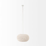 Theta Whitewash Beaded Chandelier - Ornate Home