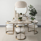 Theta Whitewash Beaded Chandelier - Ornate Home