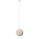 Theta Whitewash Wood Beaded Pendant Light - Ornate Home